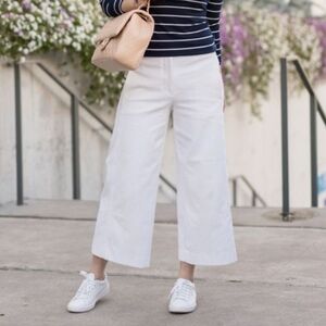 For The Republic White Wide Leg Capri Jeans Size 6